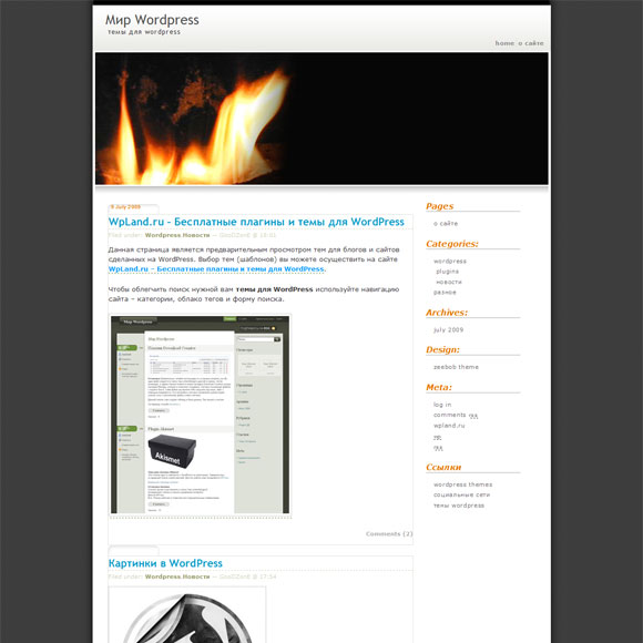 WordPress в огне WordPress в огне
